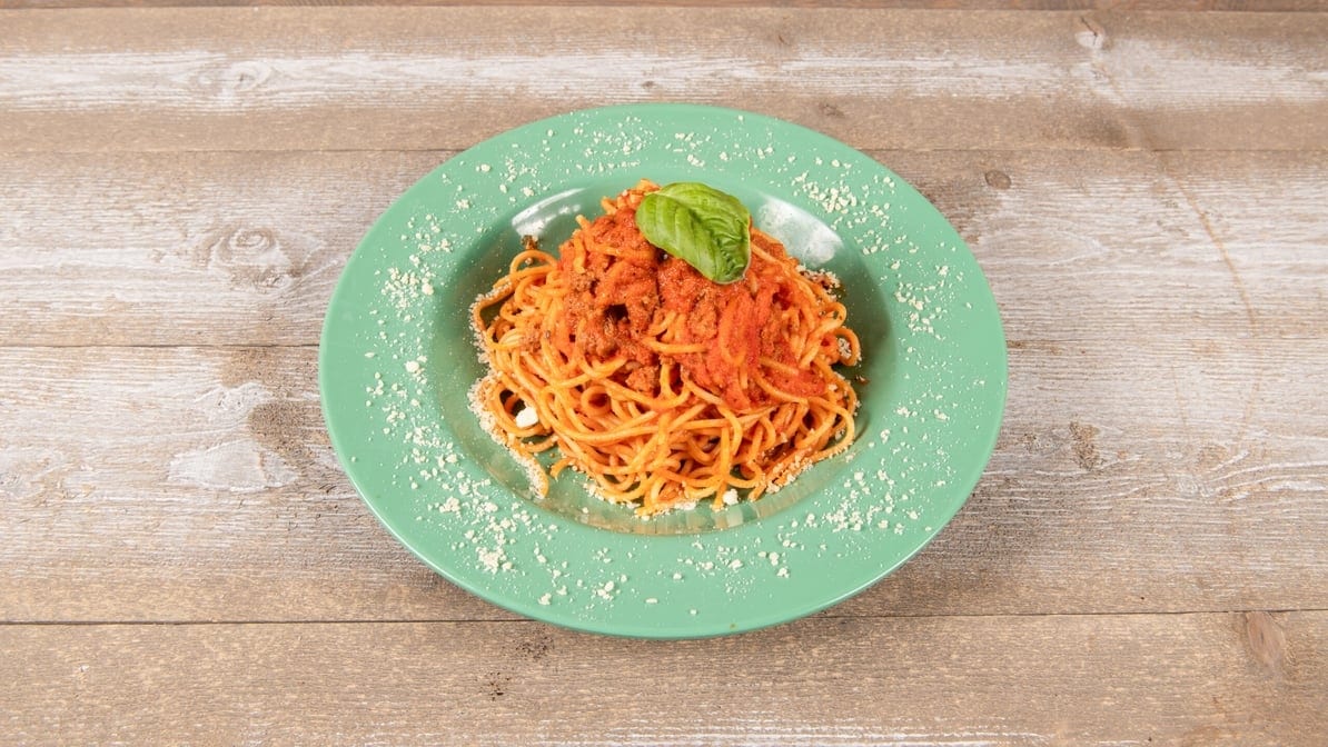 Pasta bolognese (beef halal).