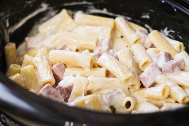 Pasta carbonara.