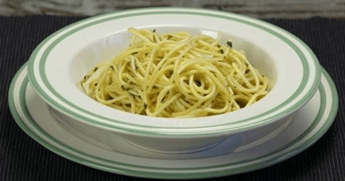 Pasta aglio e olio.